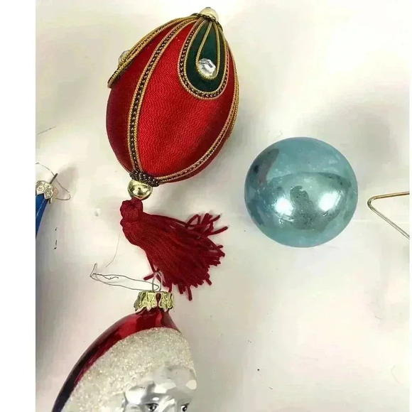 12X Christmas Ornaments Mercury Glass Toppers Poland Shiny Brite MCM VTG - Picture 9 of 16